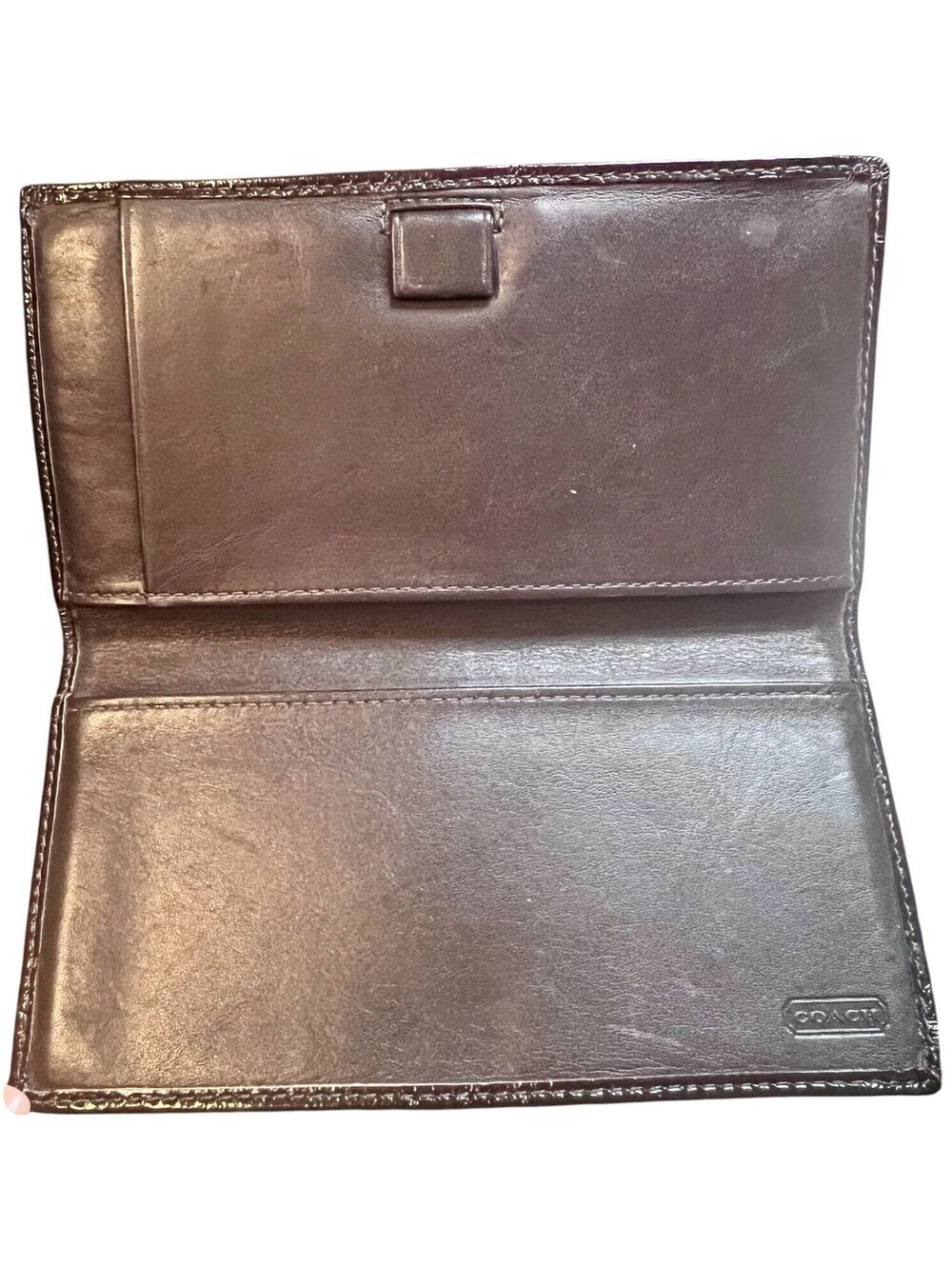 C4. Coach Hampton Signature Checkbook Cover - Picture 3 of 3